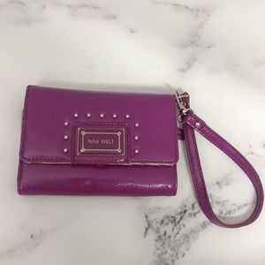 Nine West Purple Wallet Wristlet